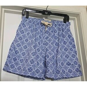 Peninsula Swimwear Men's Swim Shorts  Trunks Blue Montechristo Size Medium Italy